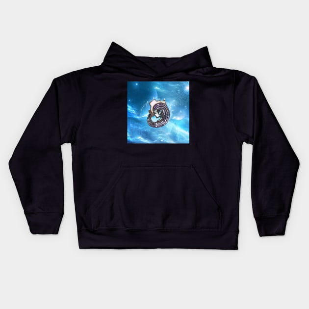 Zodiac sign aquarius Kids Hoodie by Nicky2342